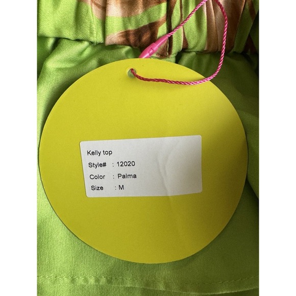 ALDEN ADAIR Sophia Palma Set Hi-Low Maxi Skirt Ruffle Cropped Blouse Resort Sz M - Picture 12 of 16